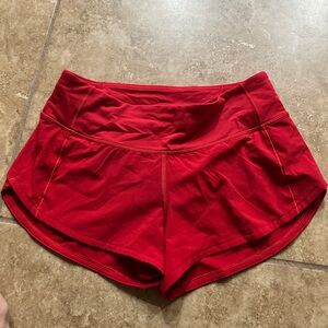 lululemon speed up short 2.5inch size 2